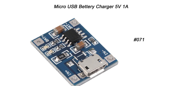 Micro USB Bettery Charger 5V 1A 